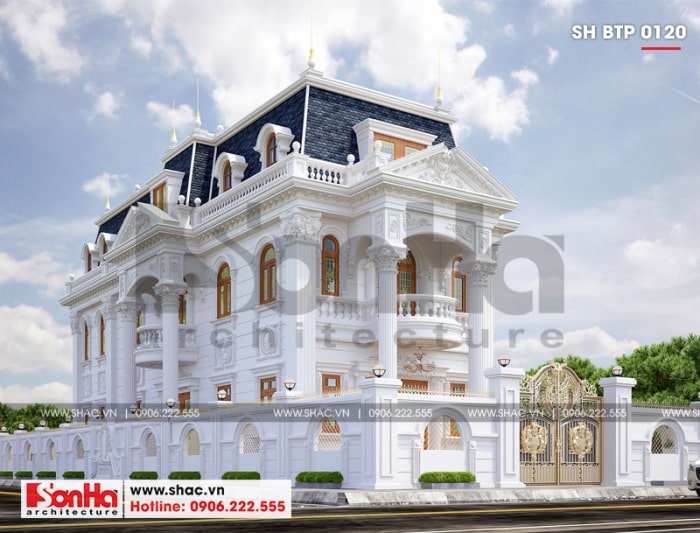 biệt thự 3 tầng cổ điển