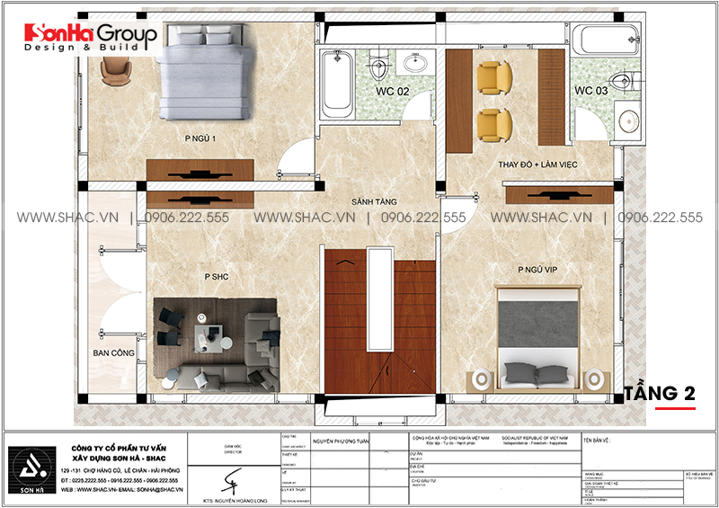 biệt thự 3 tầng kiểu pháp