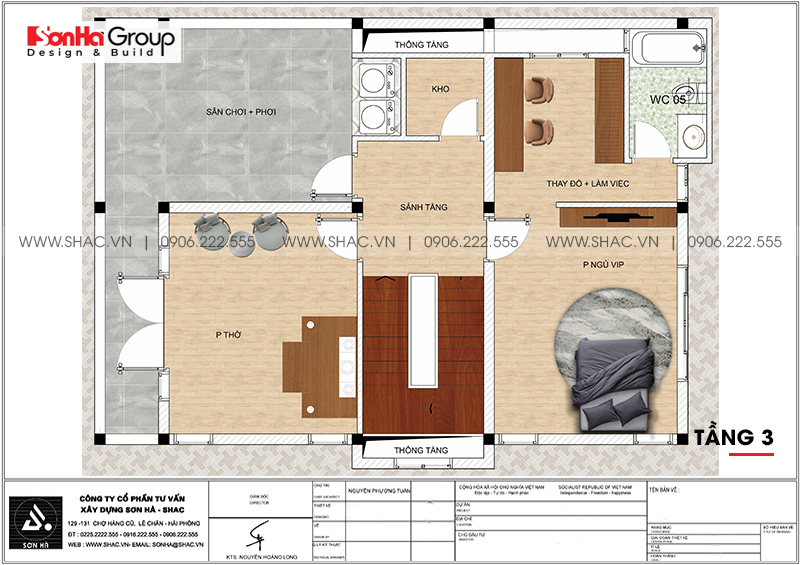 biệt thự 3 tầng kiểu pháp