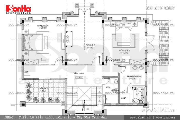 biệt thự 3 tầng kiểu pháp