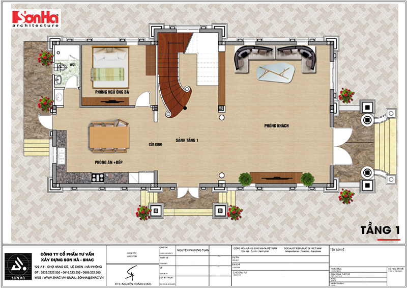 biệt thự 3 tầng kiểu pháp