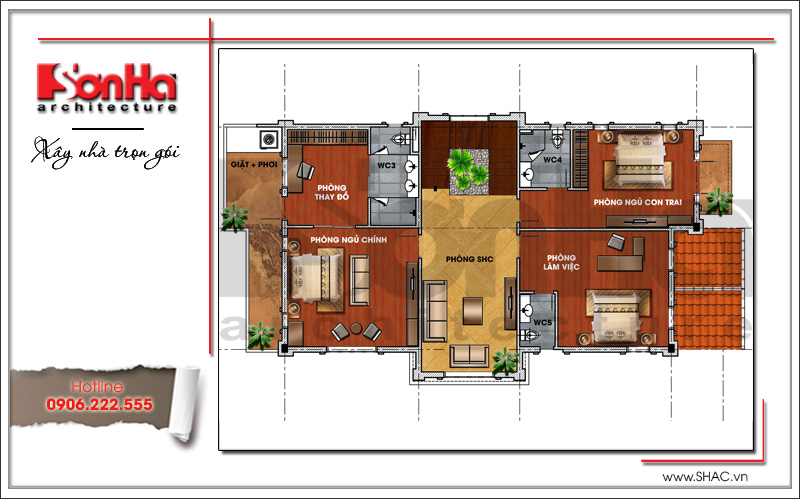 biệt thự 3 tầng kiểu pháp