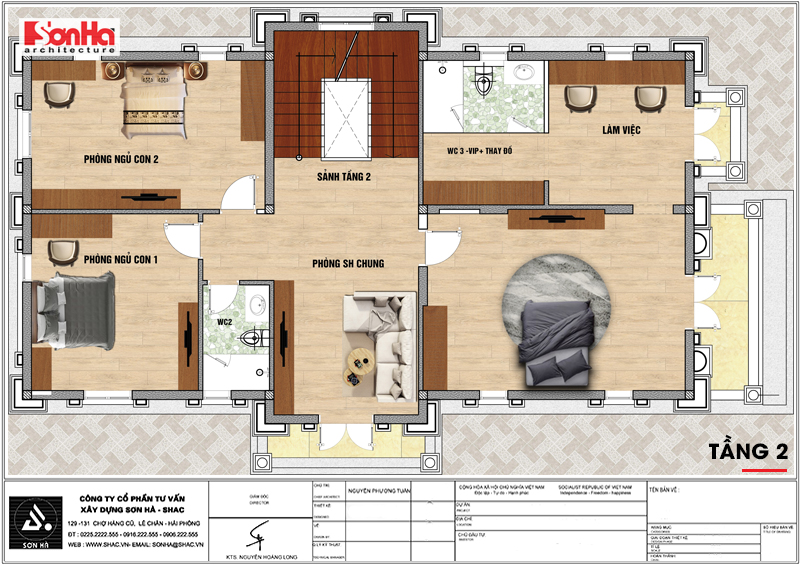 biệt thự 3 tầng kiểu pháp