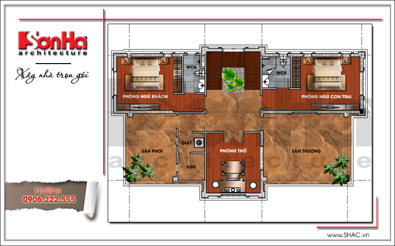 biệt thự 3 tầng kiểu pháp