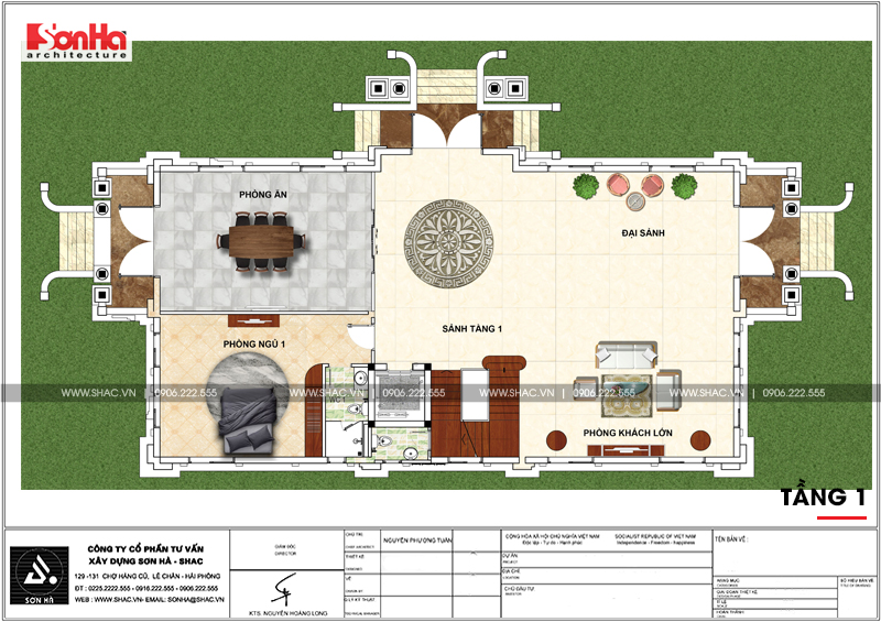 biệt thự 3 tầng kiểu pháp