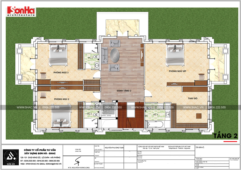 biệt thự 3 tầng kiểu pháp