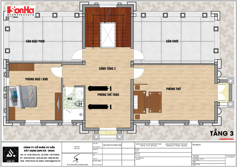 biệt thự 3 tầng kiểu pháp