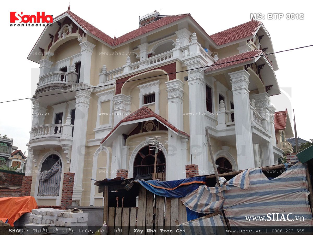 biệt thự 3 tầng kiểu pháp