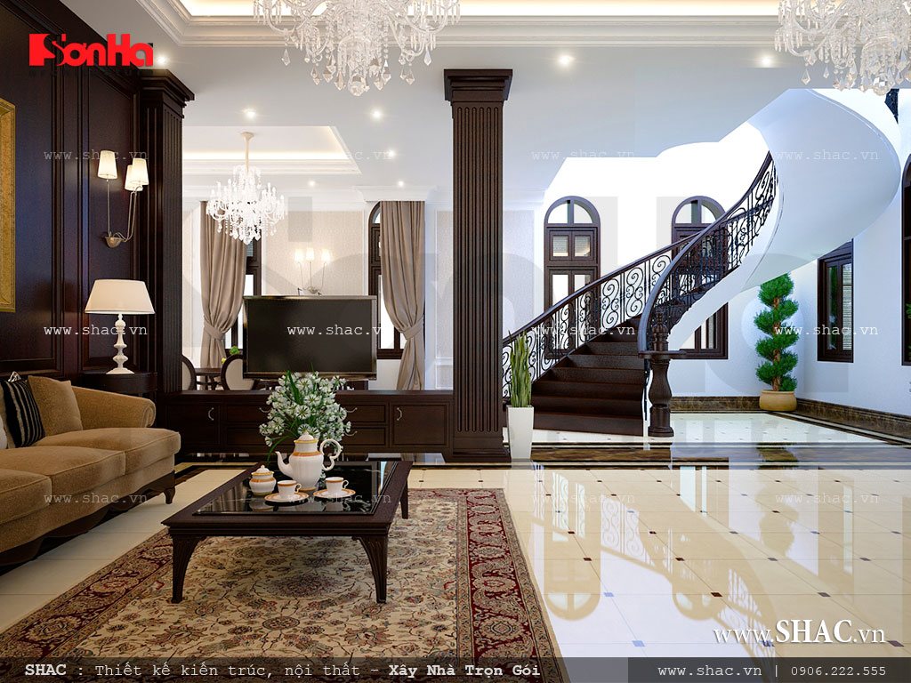 biệt thự 3 tầng kiểu pháp