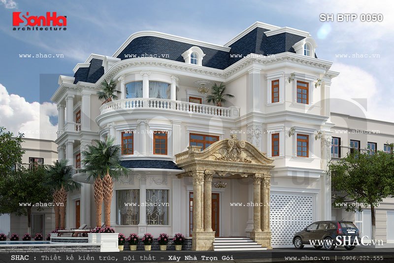 biệt thự 3 tầng kiểu pháp