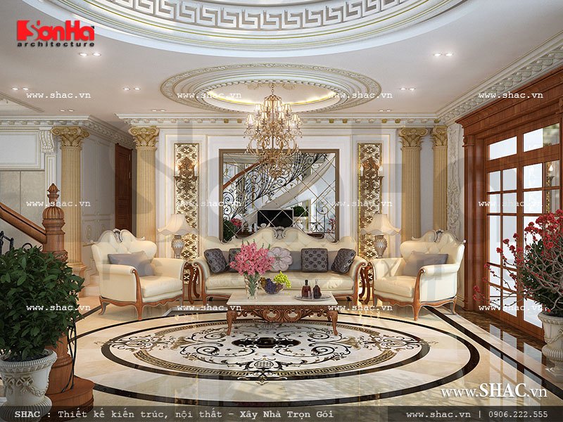 biệt thự 3 tầng kiểu pháp