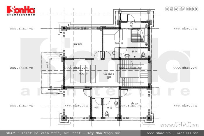 biệt thự 3 tầng kiểu pháp