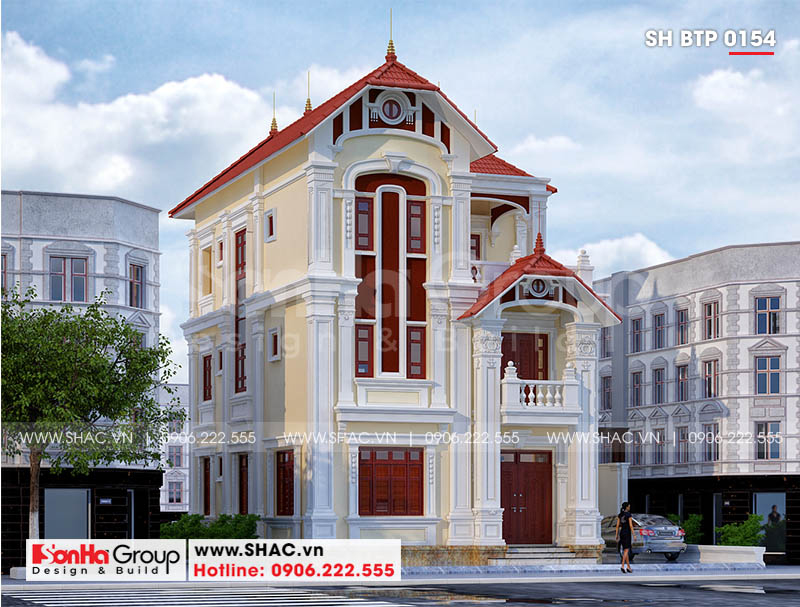 biệt thự 3 tầng kiểu pháp