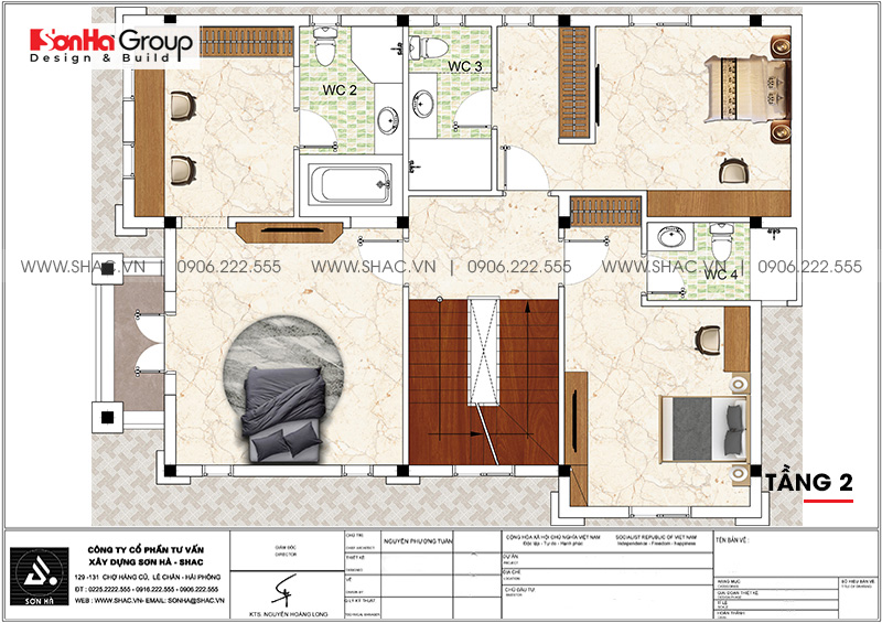 biệt thự 3 tầng kiểu pháp