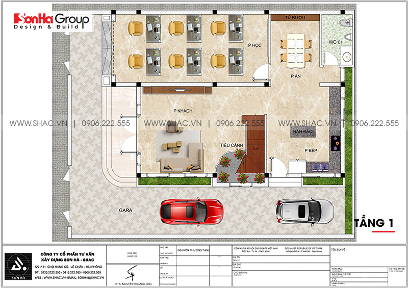 biệt thự 3 tầng kiểu pháp