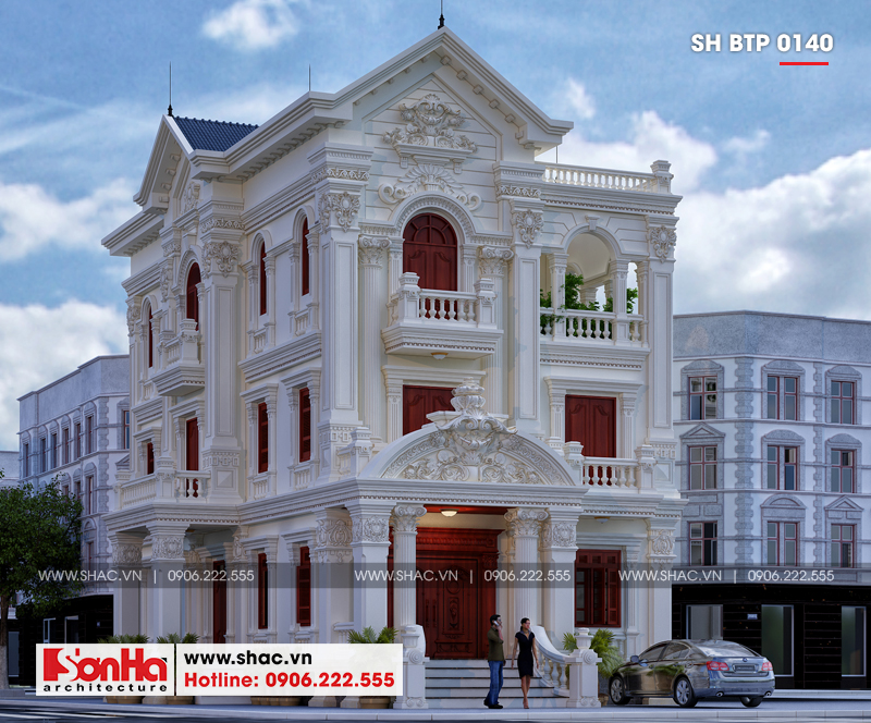 biệt thự 3 tầng kiểu pháp