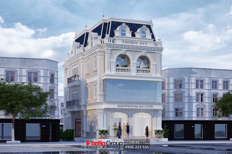 biệt thự 3 tầng tân cổ điển