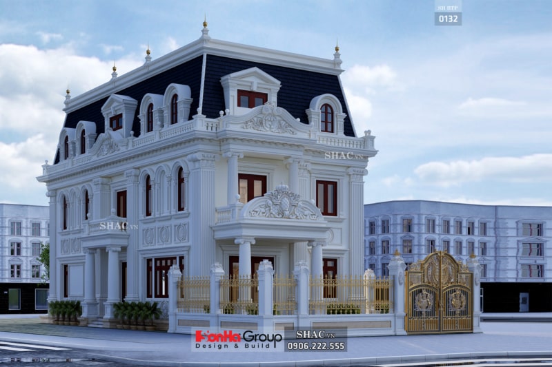 biệt thự 3 tầng tân cổ điển
