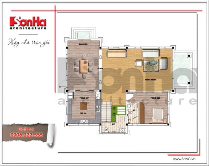 biệt thự 3 tầng tân cổ điển