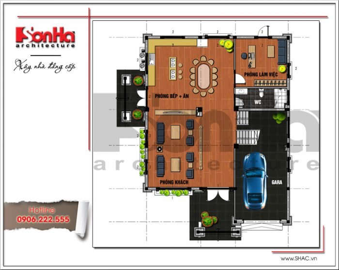 biệt thự 3 tầng tân cổ điển