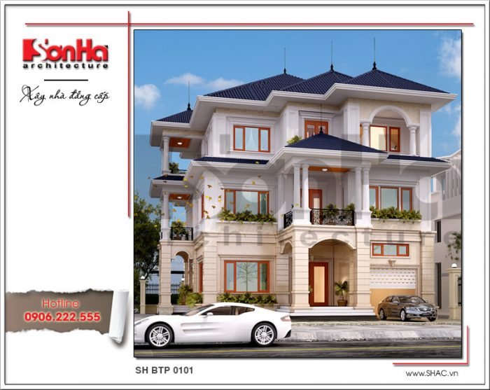 biệt thự 3 tầng tân cổ điển