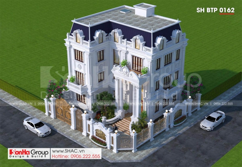 biệt thự 3 tầng tân cổ điển