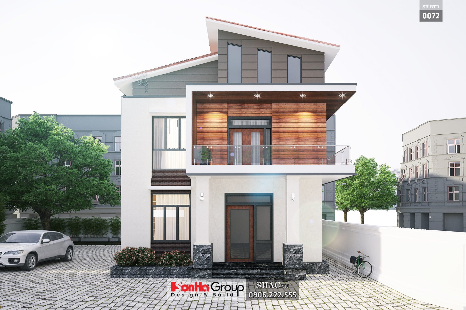 biệt thự 2 tầng mái dốc biệt thự 2 tầng mái dốc