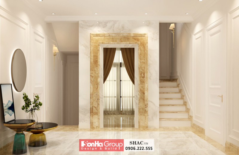 Thiết kế biệt thự phong cách tân cổ điển 123m2 tại Hải Phòng 3