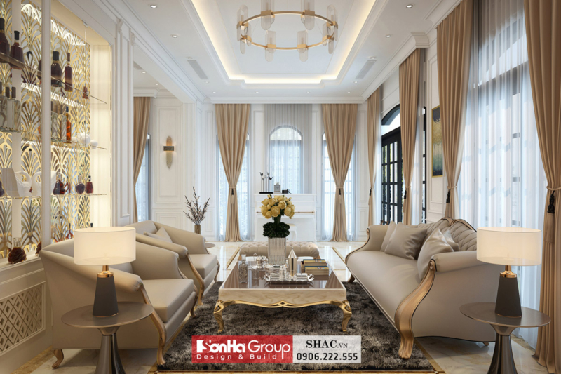 Thiết kế biệt thự phong cách tân cổ điển 123m2 tại Hải Phòng 1