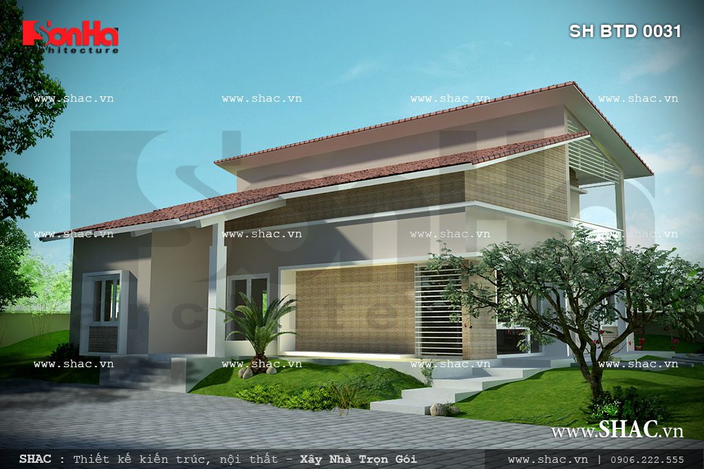 biệt thự 2 tầng mái dốc biệt thự 2 tầng mái dốc