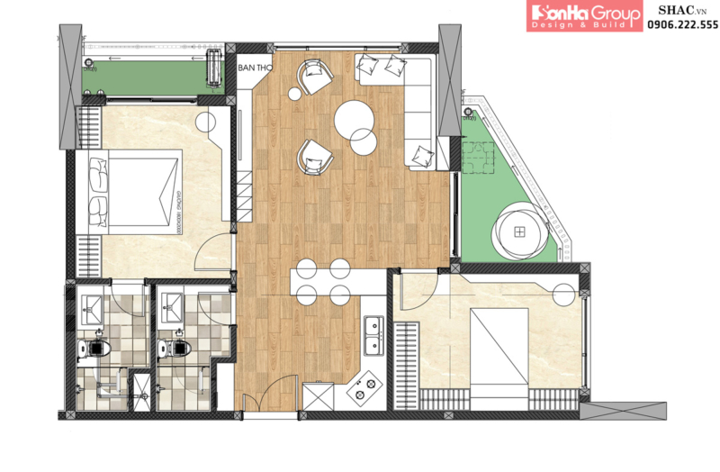 Thiết kế nội thất tối giản tại Minato Residence Hải Phòng 14