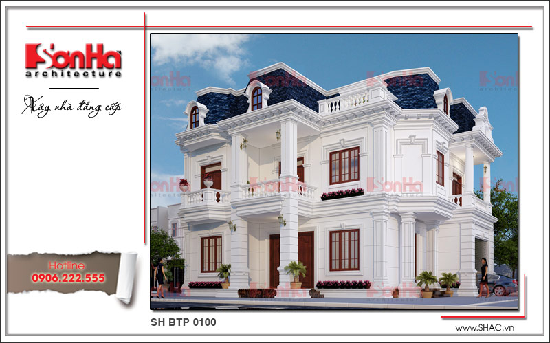 mẫu biệt thự 2 tầng kiểu Pháp mẫu biệt thự 2 tầng kiểu Pháp