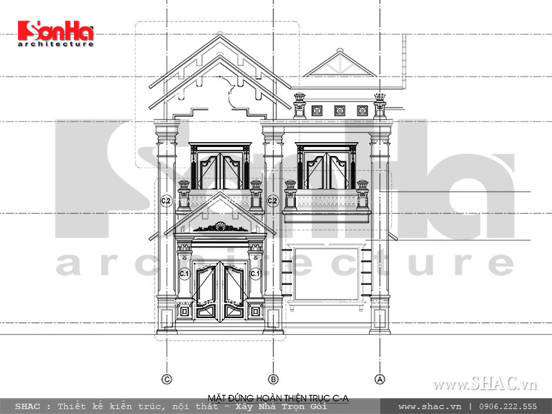 mẫu biệt thự 2 tầng kiểu Pháp mẫu biệt thự 2 tầng kiểu Pháp