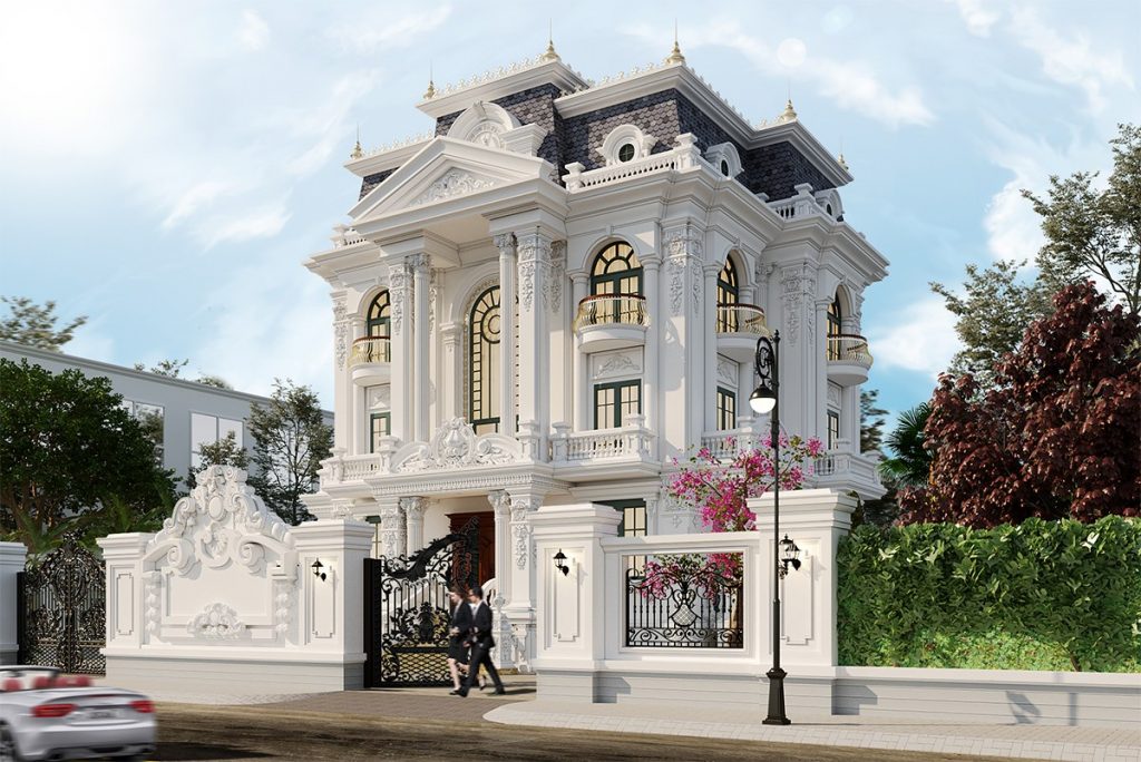 mẫu biệt thự 2 tầng kiểu Pháp mẫu biệt thự 2 tầng kiểu Pháp