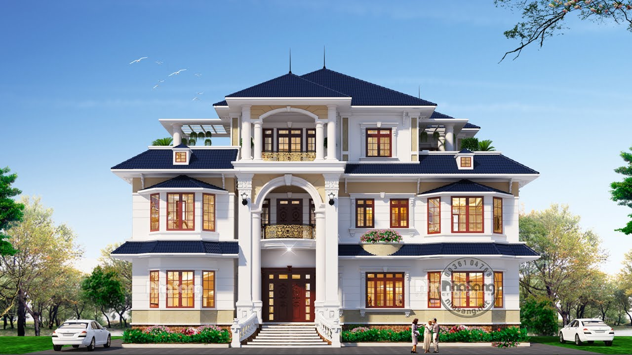 mẫu biệt thự 2 tầng kiểu Pháp mẫu biệt thự 2 tầng kiểu Pháp