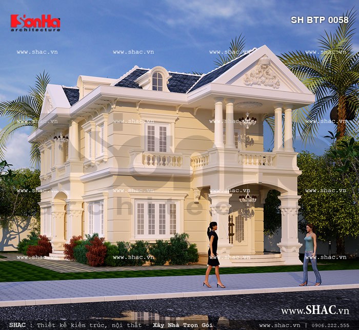 mẫu biệt thự 2 tầng kiểu Pháp mẫu biệt thự 2 tầng kiểu Pháp