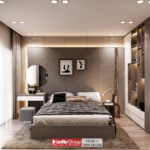 Phòng ngủ chính với nội thất tinh tế