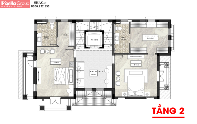 Thiết kế biệt thự phong cách tân cổ điển 123m2 tại Hải Phòng 27
