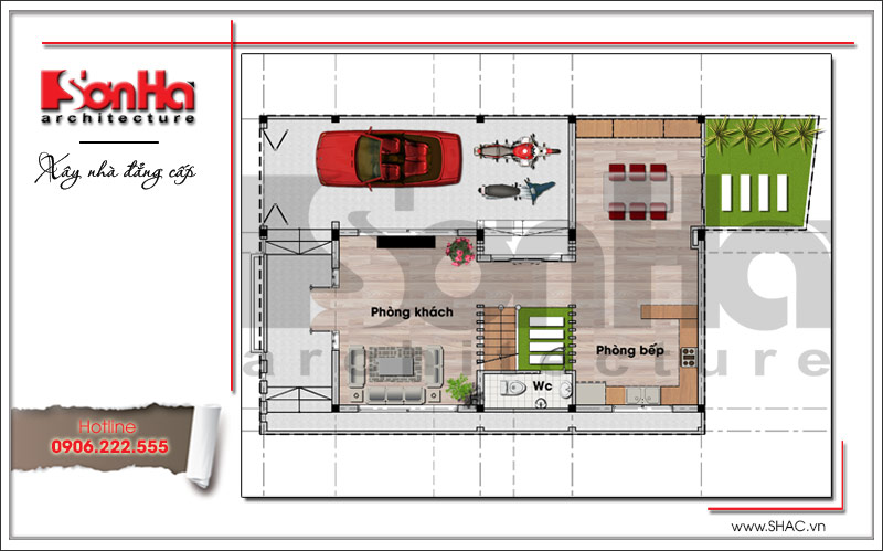 Biệt thự mini 100m2 Biệt thự mini 100m2