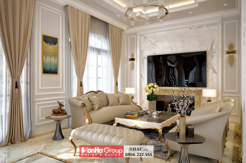 Thiết kế biệt thự phong cách tân cổ điển 123m2 tại Hải Phòng 14