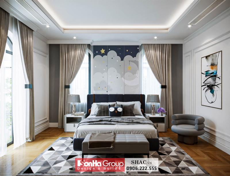 Thiết kế biệt thự phong cách tân cổ điển 123m2 tại Hải Phòng 23