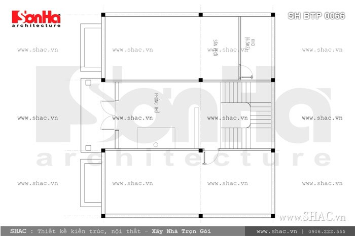 Biệt thự có tầng hầm tầng 3
