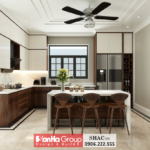 Mẫu thiết kế biệt thự tân cổ điển 4 tầng tại Bắc Ninh - SH BTP 0173 22