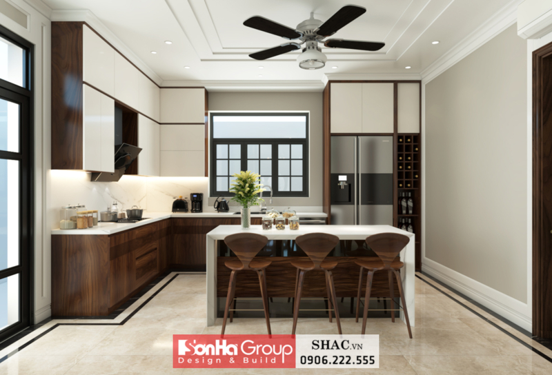 Mẫu thiết kế biệt thự tân cổ điển 4 tầng tại Bắc Ninh - SH BTP 0173 6