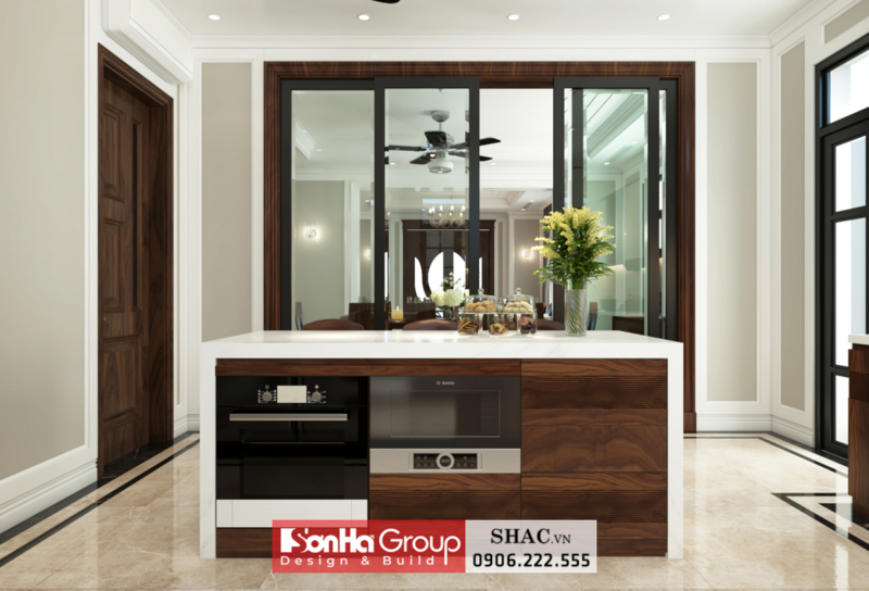 Mẫu thiết kế biệt thự tân cổ điển 4 tầng tại Bắc Ninh - SH BTP 0173 7