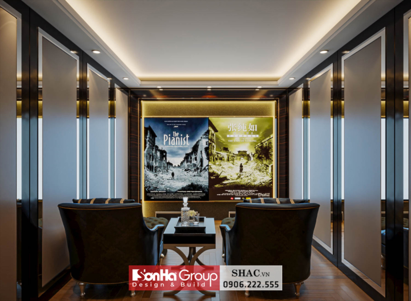 Mẫu thiết kế biệt thự tân cổ điển 4 tầng tại Bắc Ninh - SH BTP 0173 11