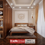 Mẫu thiết kế biệt thự tân cổ điển 4 tầng tại Bắc Ninh - SH BTP 0173 29