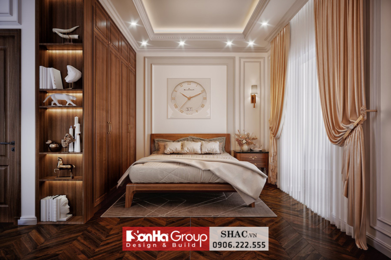 Mẫu thiết kế biệt thự tân cổ điển 4 tầng tại Bắc Ninh - SH BTP 0173 13