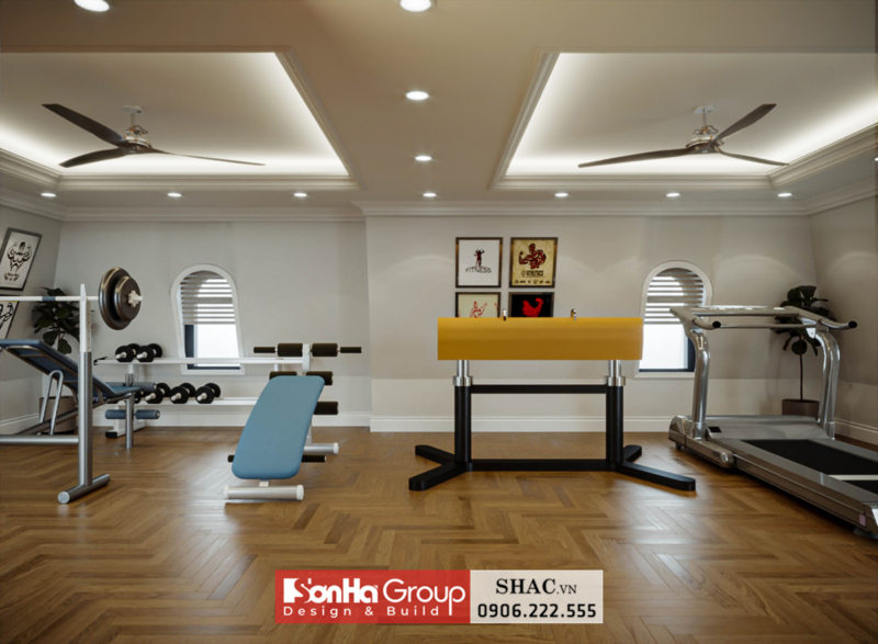 Mẫu thiết kế biệt thự tân cổ điển 4 tầng tại Bắc Ninh - SH BTP 0173 14