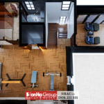 Mẫu thiết kế biệt thự tân cổ điển 4 tầng tại Bắc Ninh - SH BTP 0173 31